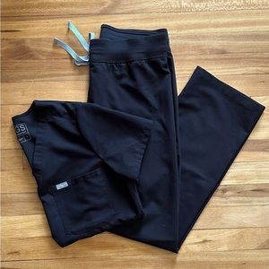 Figs Catarina Livingston Set Black Small Minimal Wear